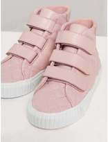Thumbnail for your product : Burberry Childrens Check-quilted Leather High-top Sneakers