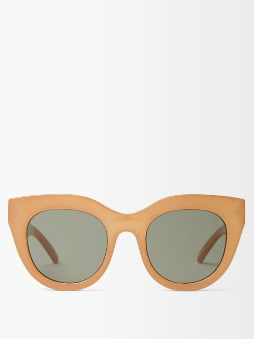 Le Specs Air Heart Oversized Cat-eye Sunglasses - Camel - ShopStyle