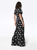 Thumbnail for your product : By Ti Mo small bouquet floral-print maxi dress