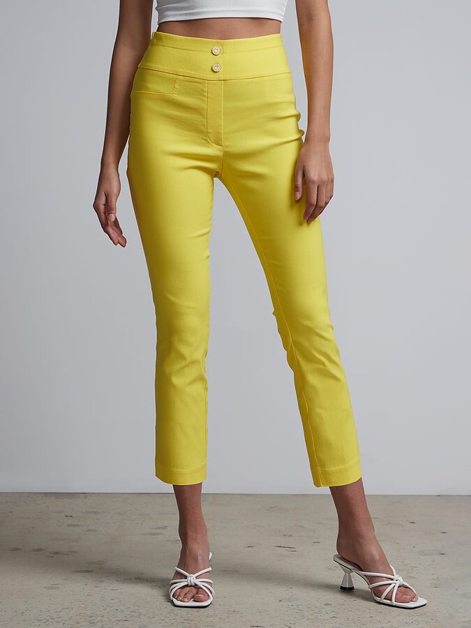 Yellow Capri Pants | ShopStyle