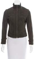 Thumbnail for your product : Diane von Furstenberg Suede Stand Collar Jacket