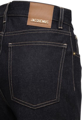 Jacquemus High Waist Cotton Denim Straight Jeans