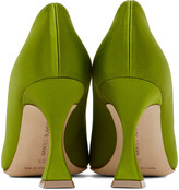 Thumbnail for your product : Manolo Blahnik Green Fabetapump Heels