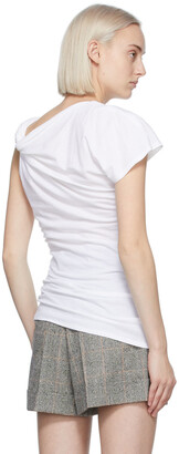 Alexander McQueen White Knotted T-Shirt