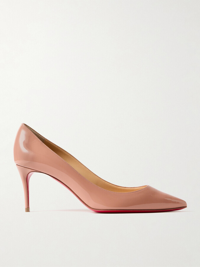 Christian Louboutin So Kate 70mm Patent-leather Pumps Neutral