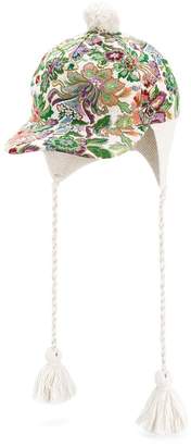 Gucci floral tapestry baseball cap