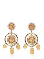 Thumbnail for your product : Dolce & Gabbana Gold Plated Coin Pendant Earrings