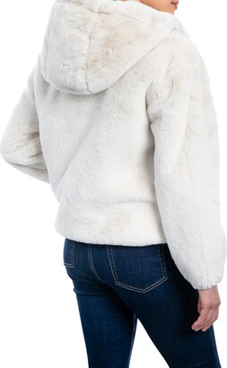 Lucky Brand Faux Fur Hooded Bomber Jacket - ShopStyle