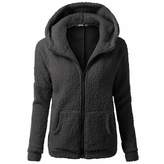 Thumbnail for your product : Changeshopping Blouse Women Jacket,Winter Hooded Sweater Zipper Warm Coat Cotton Changeshopping