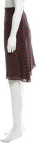 Thumbnail for your product : Prada Silk Lip Print Skirt