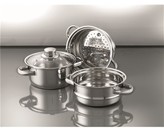 Thumbnail for your product : Baccarat Gourmet 3 Tier Stainless Steel Steamer Set 18cm