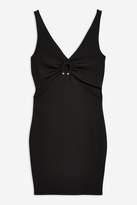Thumbnail for your product : Topshop Ring Plunge Ribbed Bodycon Dress