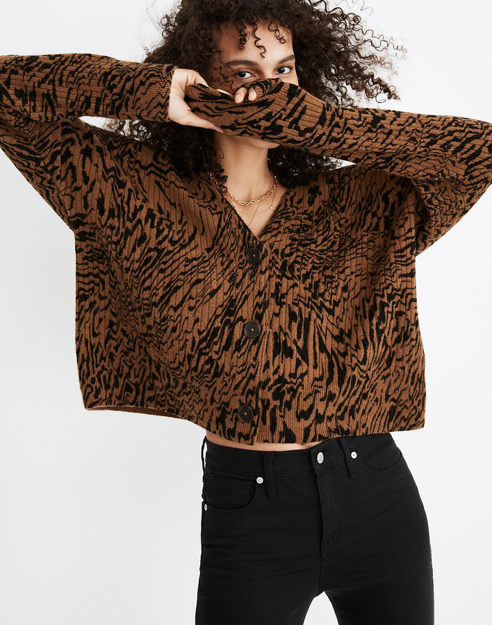 madewell cameron ribbed cardigan
