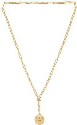 Bracha Initial Medallion Lariat Necklace - ShopStyle
