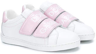 Dolce & Gabbana Kids TEEN logo strap sneakers