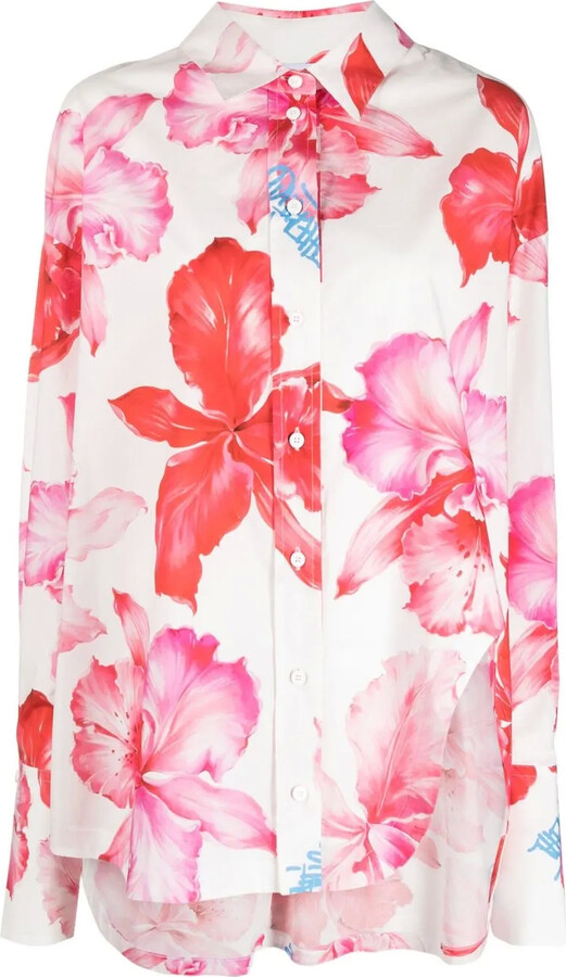 ATTICO Diana floral-print shirt
