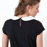 Thumbnail for your product : La Redoute MADEMOISELLE R Peter Pan Collar T-Shirt with Detachable Jewelled Brooch