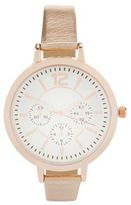 Thumbnail for your product : New Look Pink Metallic Oversized Dial Watch