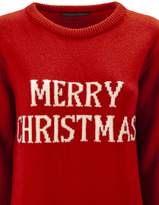 Thumbnail for your product : Alberta Ferretti merry Christmas Red Long Pullover.