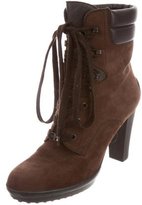 Thumbnail for your product : Tod's Suede ace-Up Ankle Boots