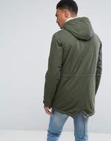 Thumbnail for your product : ONLY & SONS Parka With Fleece Lining