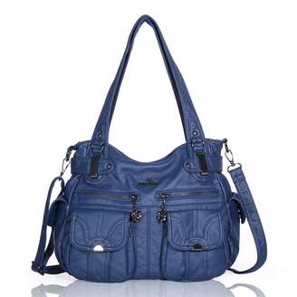 Angelkiss Soft Handbags Purses for Women Large Satchel Shoulder Bags 5739/1