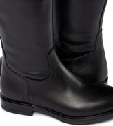 Thumbnail for your product : Balmain Kids Buckled leather boots
