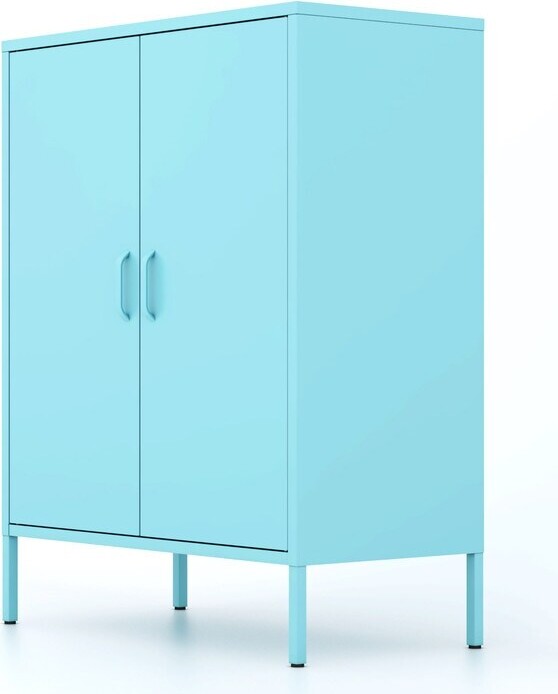 IGEMAN Metal Storage Locker Adjustable Shelves Free Standing