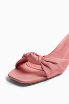 Thumbnail for your product : Topshop DRAGON Pink Knot Mules