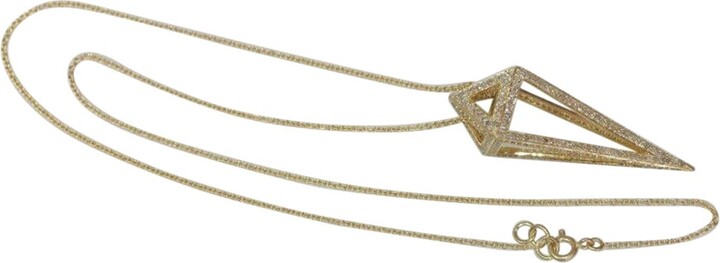 1stDibs Genuine Diamond Pendant Necklace In 18k Solid Gold