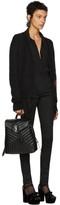 Thumbnail for your product : Saint Laurent Black Medium Matelassé Loulou Backpack