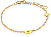 Thumbnail for your product : Jennifer Zeuner Jewelry Naomi Sapphire Evil Eye Chain Bracelet