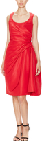 Thumbnail for your product : Carolina Herrera Silk Side Gathered Dress