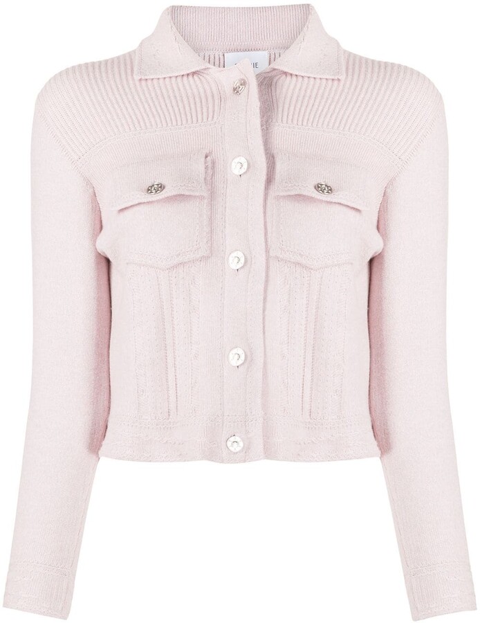Barrie Ribbed Panel Knitted Jacket - ShopStyle