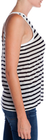 Thumbnail for your product : Alexander Wang T BY Stripe Rayon Linen Tank