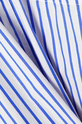 Denimist Oversized Striped Cotton-poplin Shirt - Blue