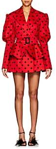 Marianna Senchina Women's Polka Dot Cotton Belted Minidress - Red