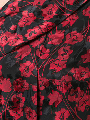 Saloni off-shoulder floral print blouse