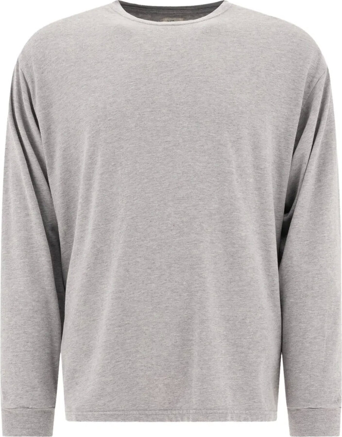 orSlow long-sleeve ribbed-detail T-shirt