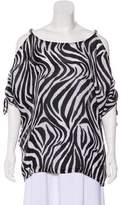 Thumbnail for your product : MICHAEL Michael Kors Cold-Shoulder Printed Top