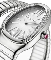 Thumbnail for your product : Bvlgari 35mm Serpenti Tubogas 1-Twirl Watch with Diamonds