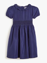 Thumbnail for your product : John Lewis & Partners Kids' Taffeta Smock Dress, Navy