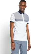 Thumbnail for your product : River Island Mens Ditsy Yoke Polo Top