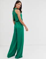 Thumbnail for your product : ASOS Tall EDITION Tall ruched halter neck jumpsuit