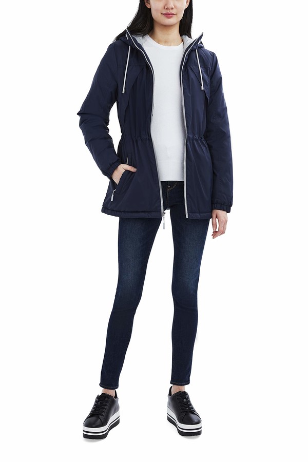 Hooded Anorak Navy | Shop the world's largest collection of 