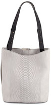 Thumbnail for your product : VBH Panama Python Double Tote Bag, Gray