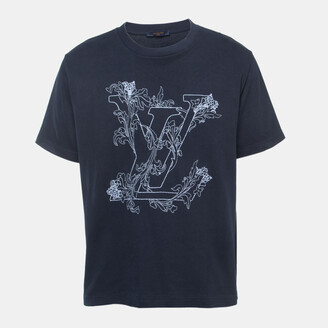 Louis Vuitton Light Blue Logo Jacquard Striped Cotton Regular Fit Shirt XXL Louis  Vuitton