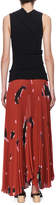 Thumbnail for your product : Proenza Schouler Jersey & Plisse Pleated Maxi Dress, Orange