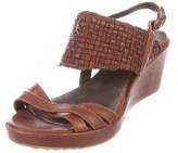Thumbnail for your product : Henry Beguelin Woven Slingback Wedges