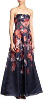 Thumbnail for your product : Kay Unger Floral Strapless Gown